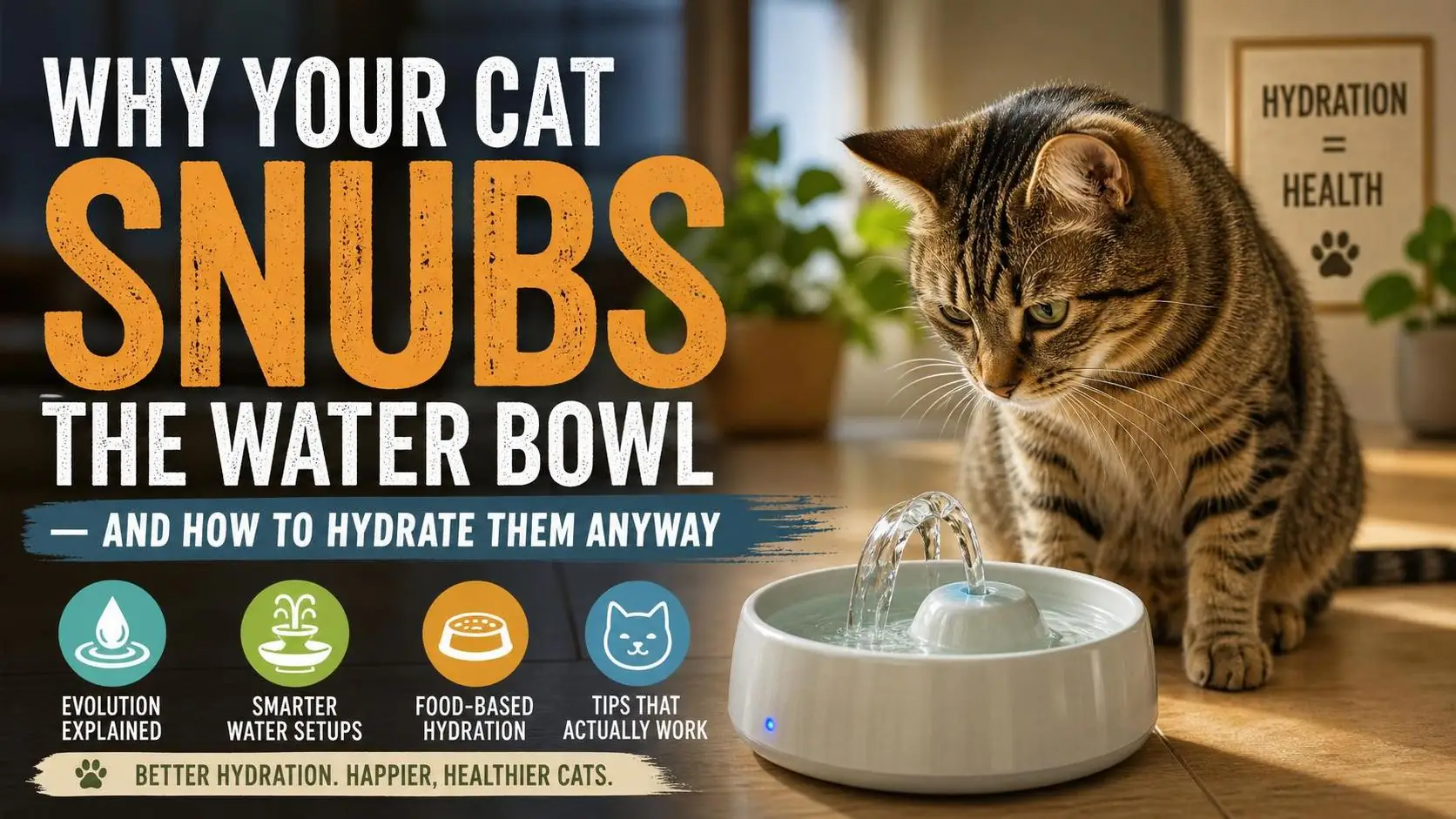 Why Your Cat Snubs the Water Bowl — and How to Hydrate Them Anyway