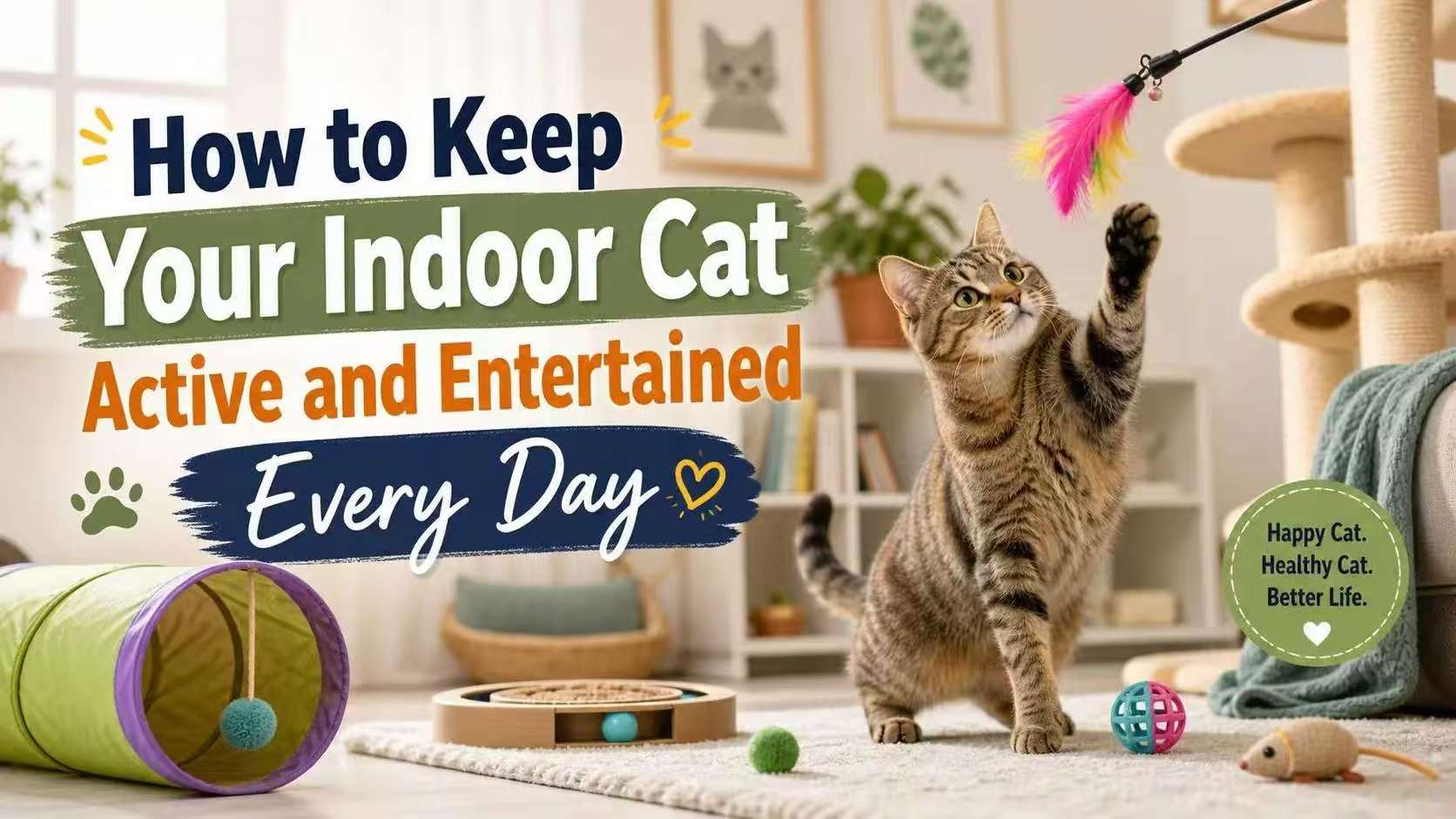 How to Keep Your Indoor Cat Active and Entertained Every Day